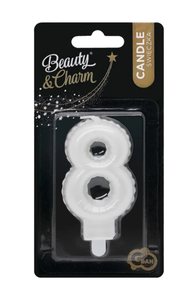 SVIJEĆA BISERNO BIJELA BR.8,7CM TŠ.