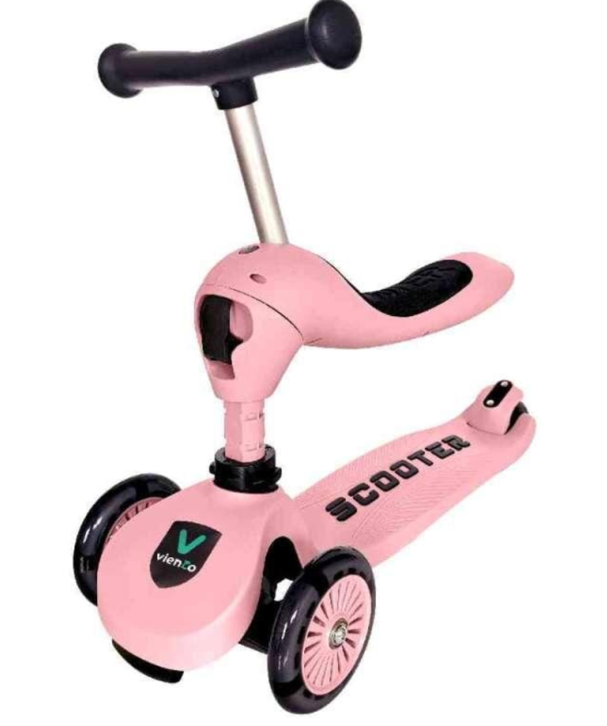 VIENTO 2U1 TROTINET PINK MAS.