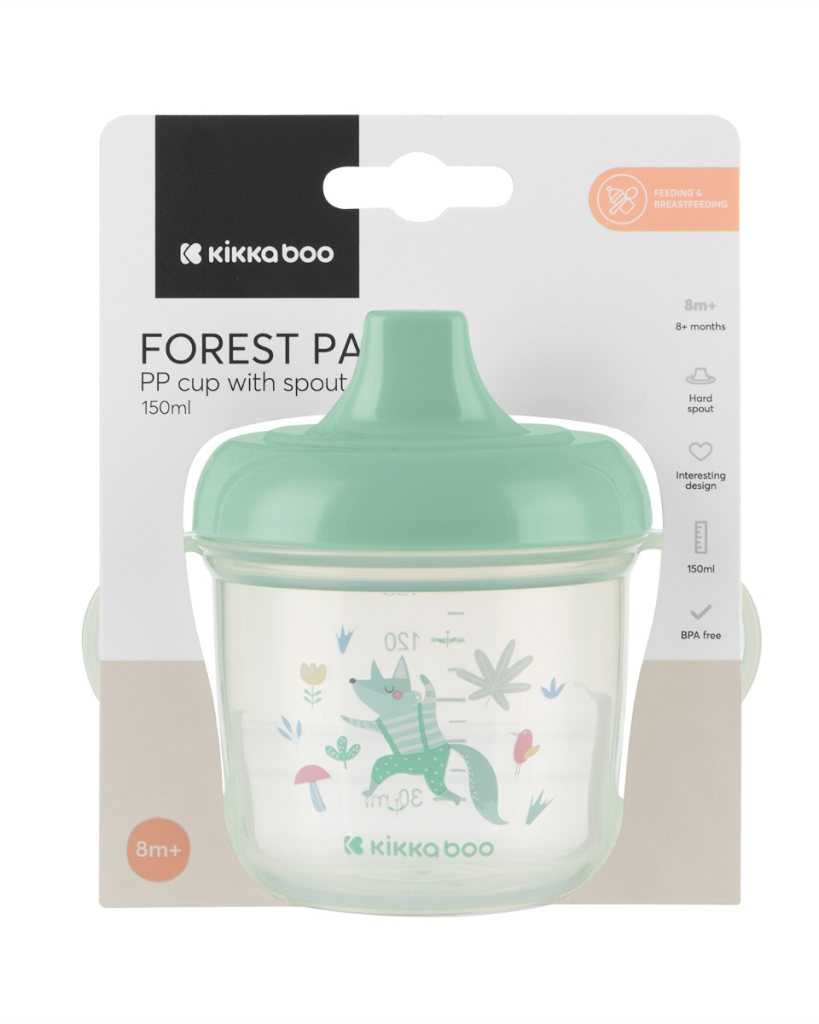 KIKKA BOO PP ŠALICA S IZLJEVOM 150ML PARTY MINT
