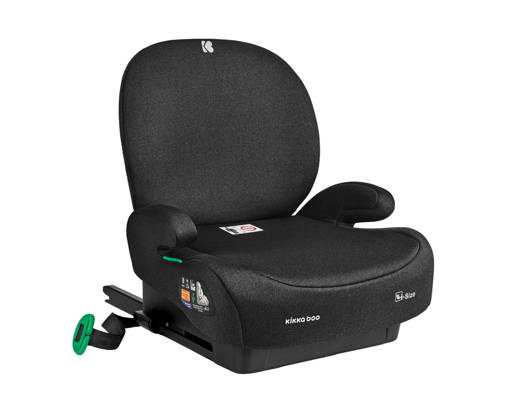 KIKKA BOO I-BOOST I-SIZE AUTOSJEDALICA 125-150CM, BLACK