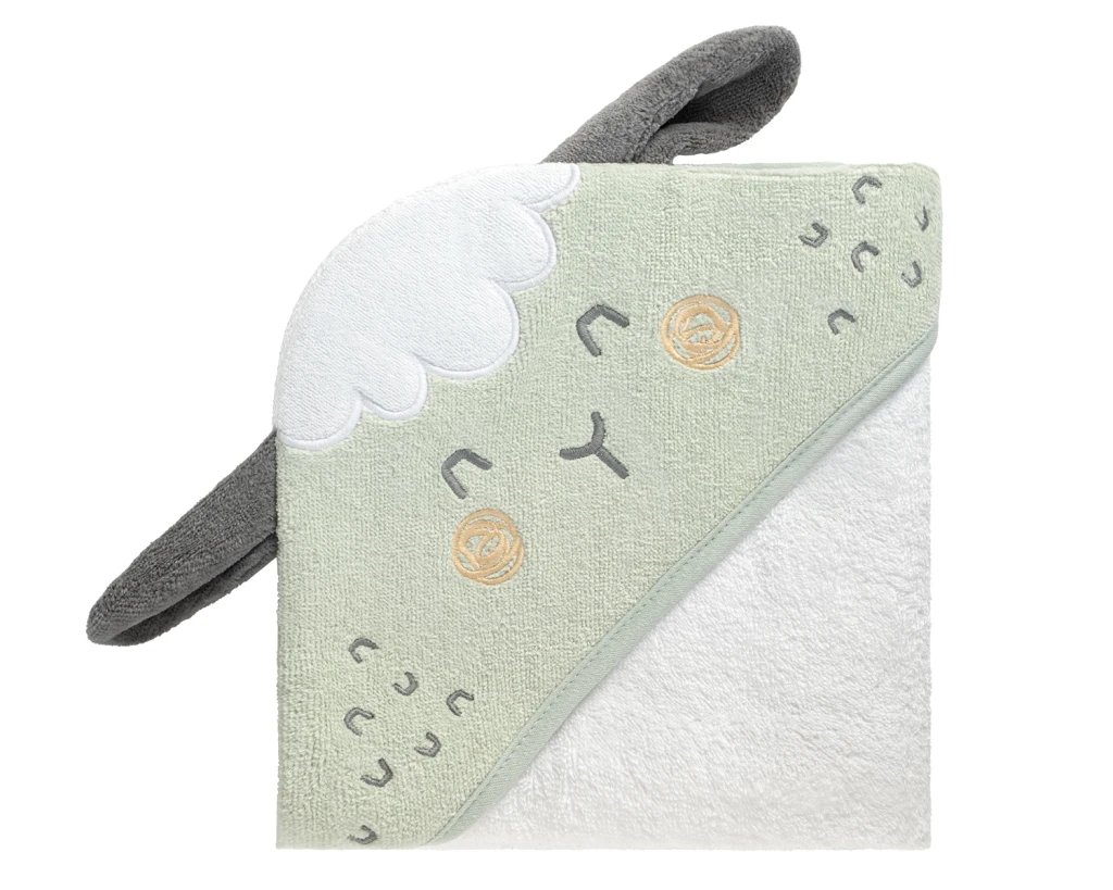 KIKKA BOO RUČNIK S KAPULJAČOM 90/90 SLEEPY SHEEP