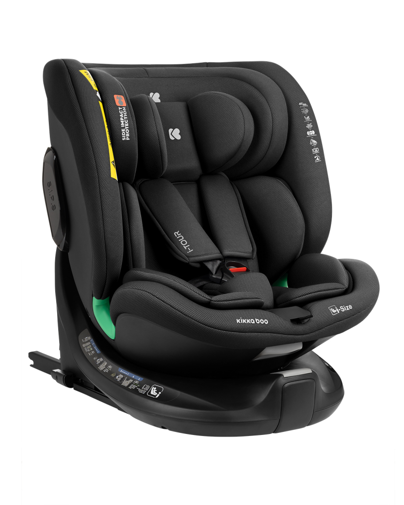 KIKKA BOO AUTOSJEDALICA 40-150CM I-TOUR I-SIZE,BLACK