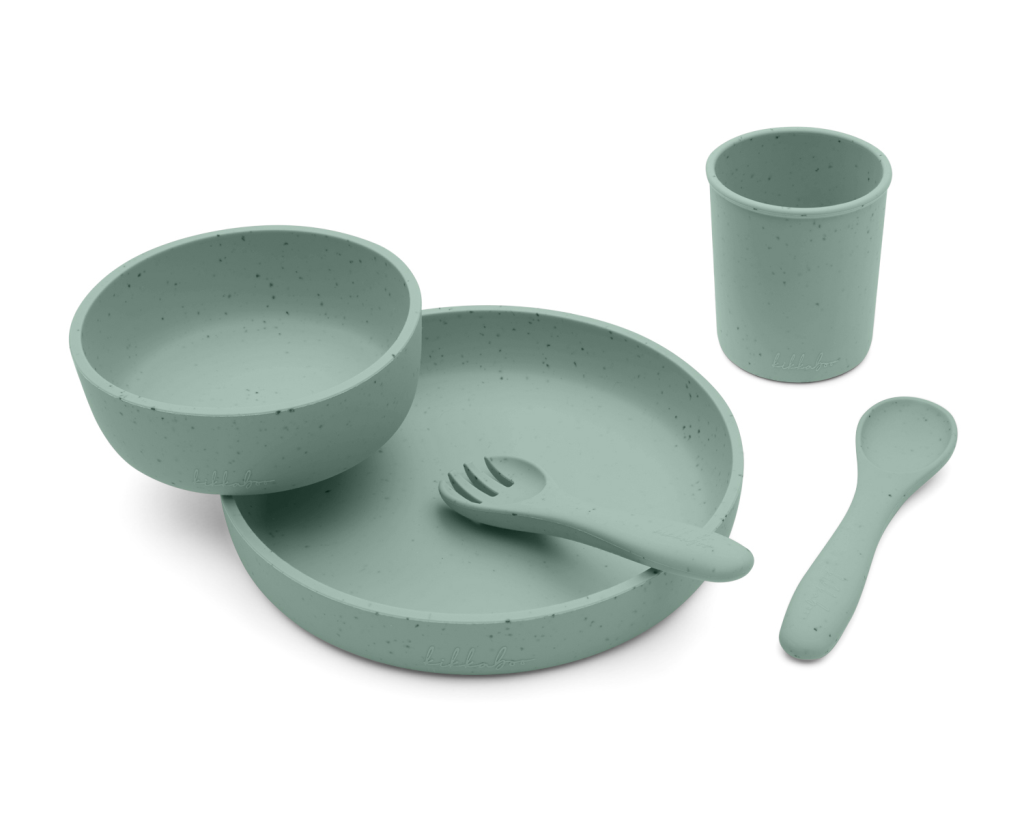 KIKKA BOO SET ZA HRANJENJE PLATINUM 5KOM,SILIKONSKI SAGE