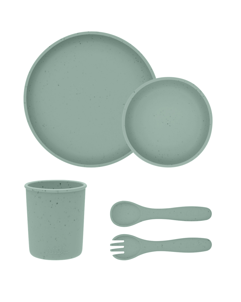 KIKKA BOO SET ZA HRANJENJE PLATINUM 5KOM,SILIKONSKI SAGE