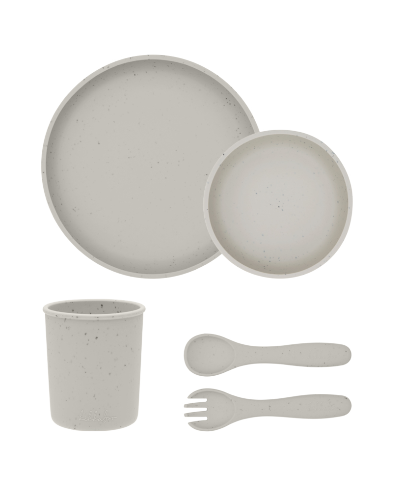 KIKKA BOO SET ZA HRANJENJE PLATINUM 5KOM,SILIKONSKI SAND