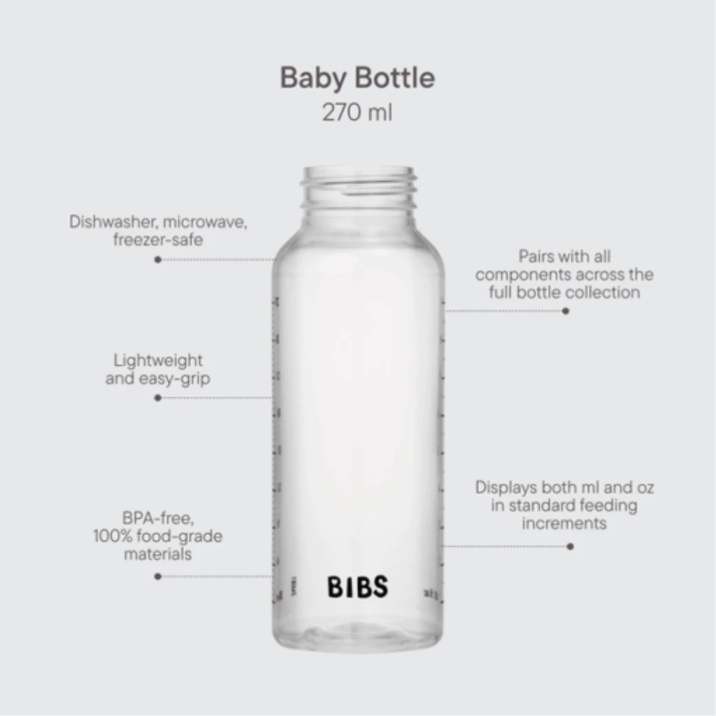 BIBS BOCA LATEX 1 PACK 270ML MEDIUM FLOW BABY BLUE