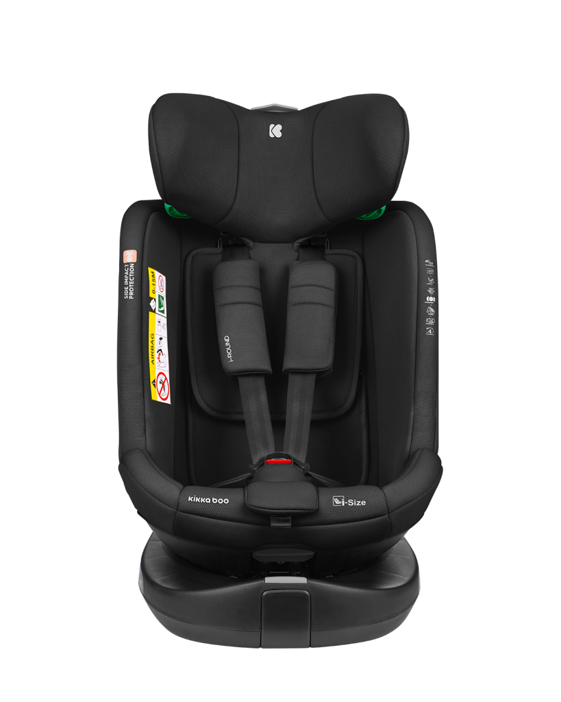 KIKKA BOO AUTOSJEDALICA 40-150CM I-ROUND I-SIZE,BLACK