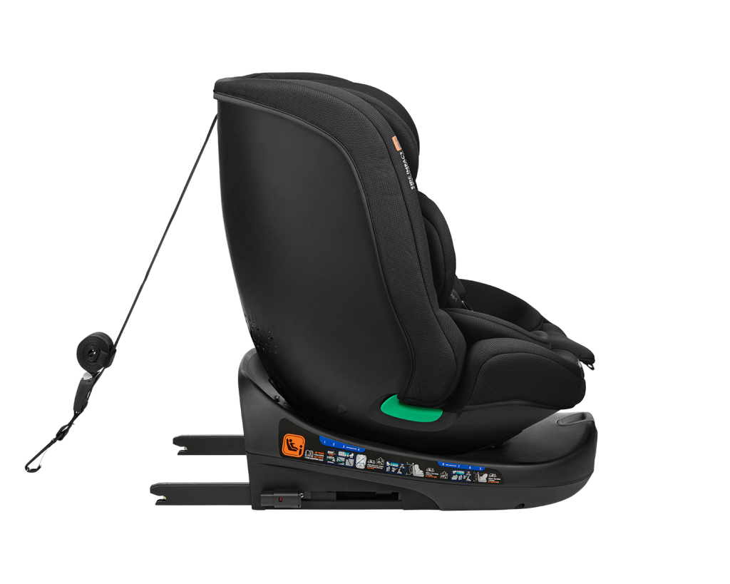 KIKKA BOO AUTOSJEDALICA 40-150CM I-ROUND I-SIZE,BLACK