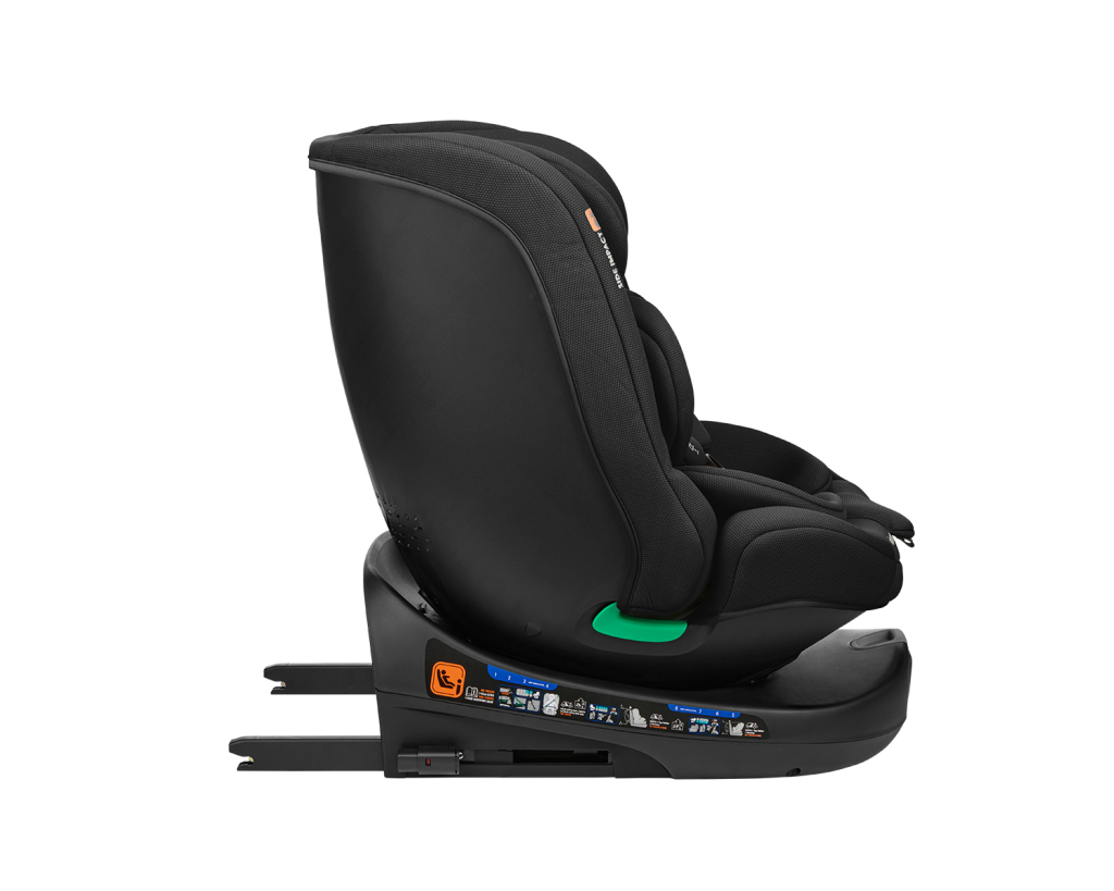 KIKKA BOO AUTOSJEDALICA 40-150CM I-ROUND I-SIZE,BLACK