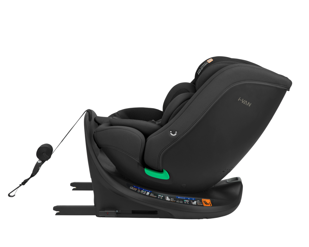 KIKKA BOO AUTOSJEDALICA 40-150CM I-VAN I-SIZE,BLACK