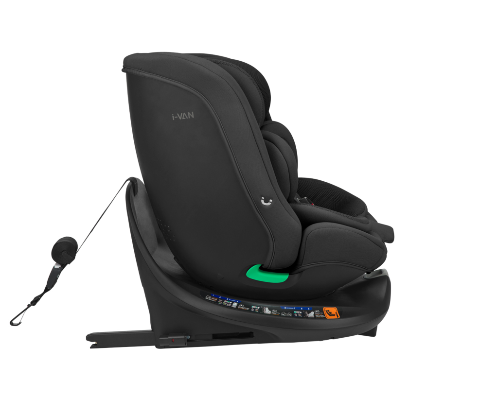 KIKKA BOO AUTOSJEDALICA 40-150CM I-VAN I-SIZE,BLACK