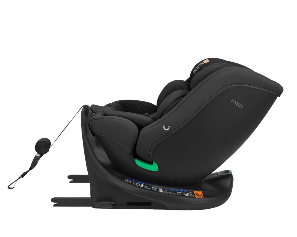 KIKKA BOO AUTOSJEDALICA 40-150CM I-VAN I-SIZE,BLACK