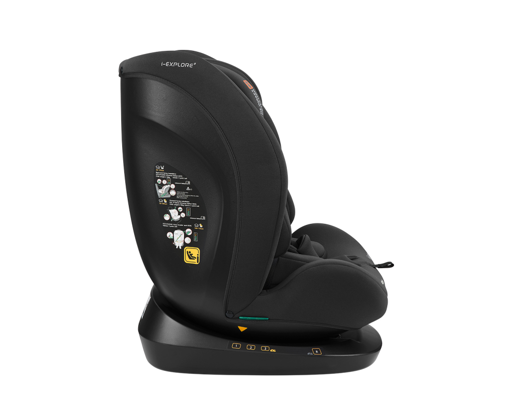 KIKKA BOO AUTOSJEDALICA 40-150CM I-EXPLORE 2 I-SIZE,BLACK
