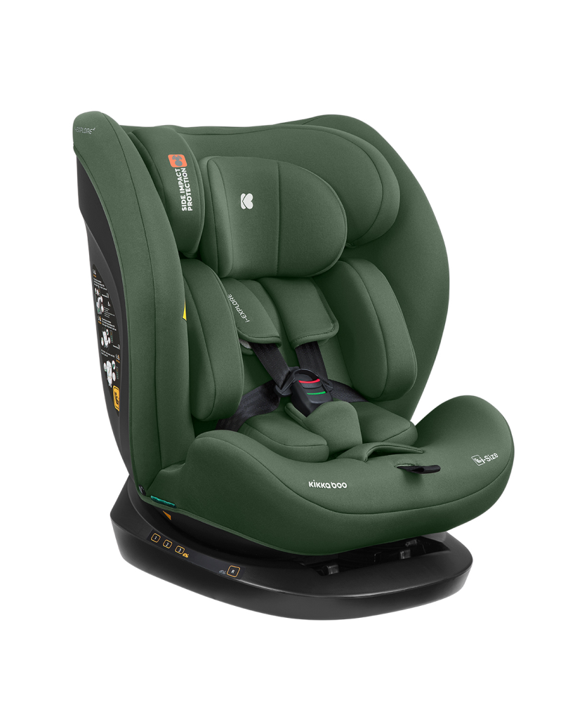 KIKKA BOO AUTOSJEDALICA 40-150CM I-EXPLORE 2 I-SIZE,ARMY GRE