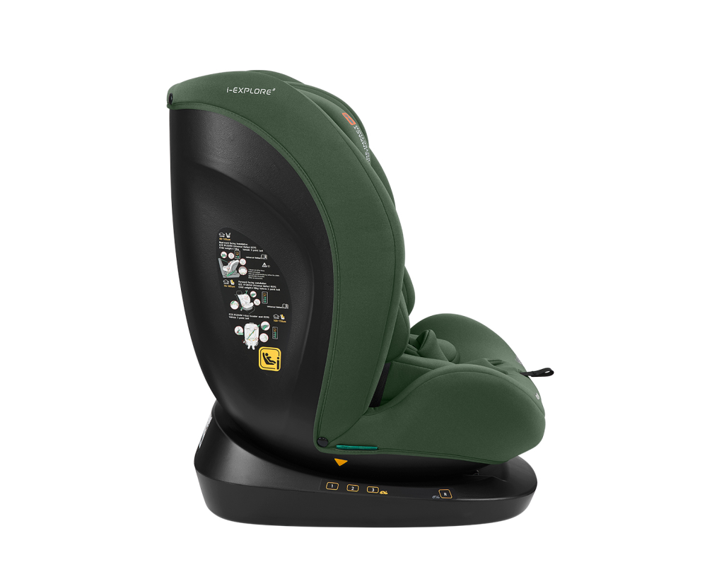 KIKKA BOO AUTOSJEDALICA 40-150CM I-EXPLORE 2 I-SIZE,ARMY GRE