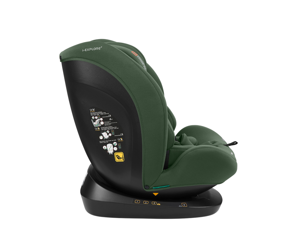 KIKKA BOO AUTOSJEDALICA 40-150CM I-EXPLORE 2 I-SIZE,ARMY GRE