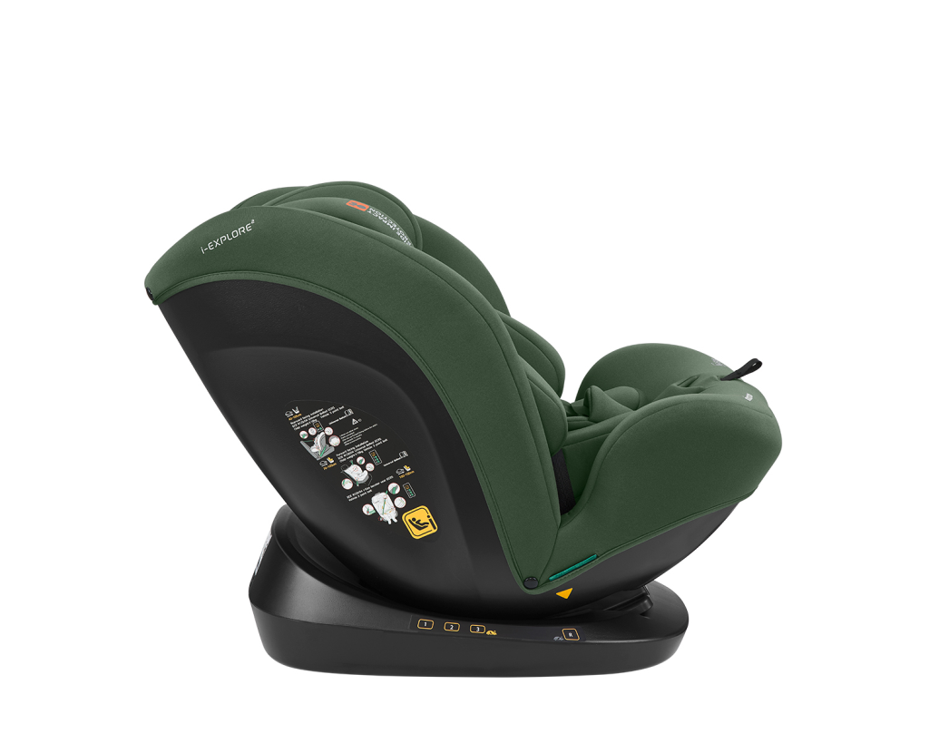 KIKKA BOO AUTOSJEDALICA 40-150CM I-EXPLORE 2 I-SIZE,ARMY GRE