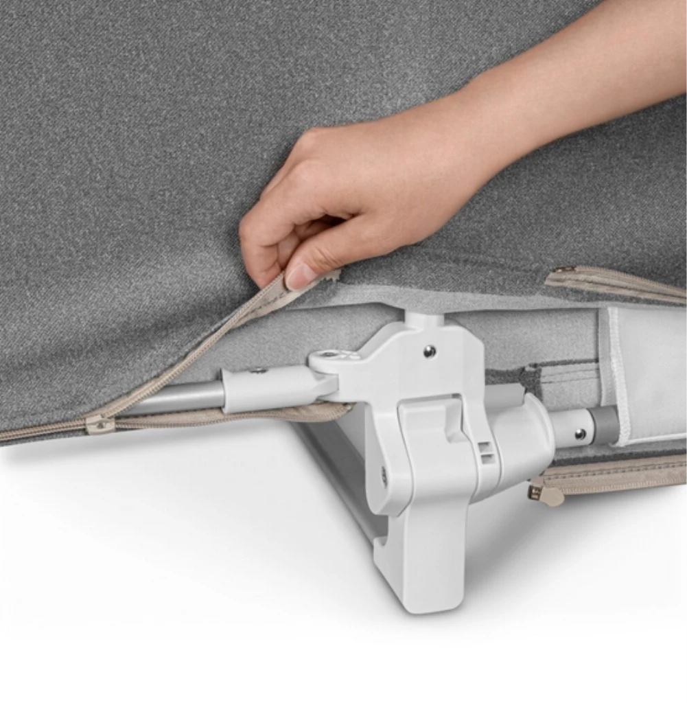 LIONELO LORA ZAŠTITNA OGRADA ZA KREVET SIVA 105X45CM