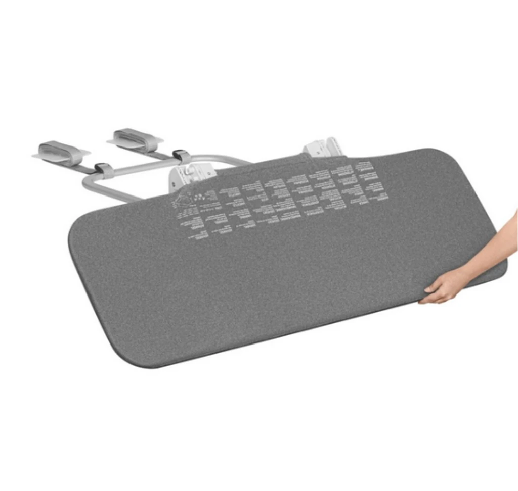 LIONELO LORA ZAŠTITNA OGRADA ZA KREVET SIVA 105X45CM