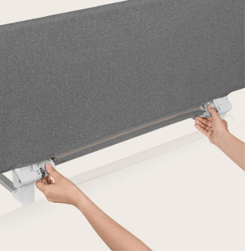 LIONELO LORA XL ZASTITNA OGRADA ZA KREVET GRAY STONE 150X45C