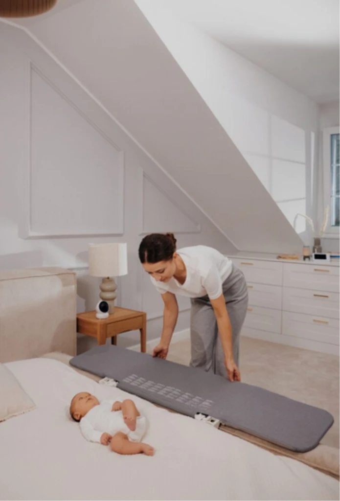 LIONELO LORA XL ZASTITNA OGRADA ZA KREVET GRAY STONE 150X45C