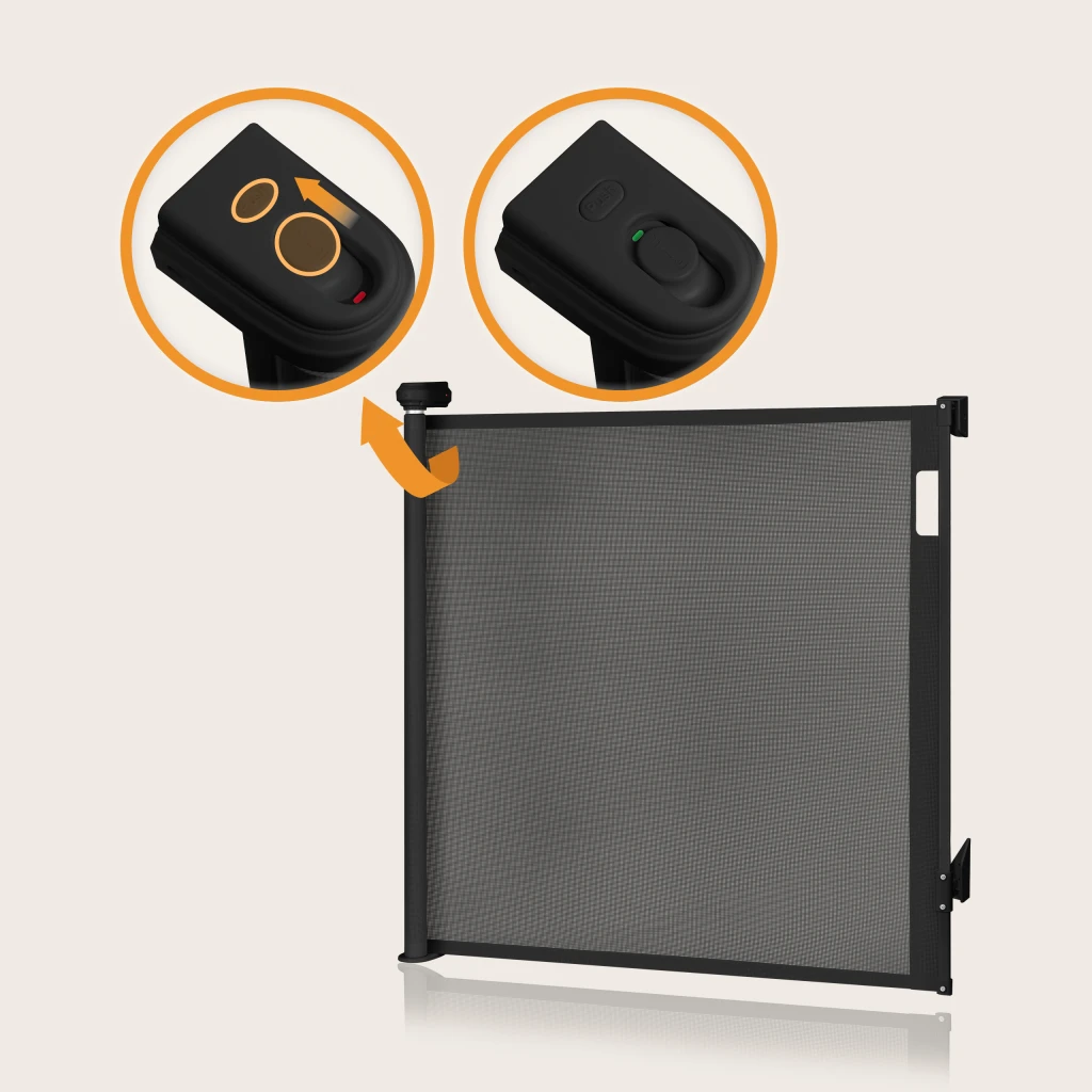 LIONELO THEA ZAŠTITA ZA VRATA/STUBIŠTA 140X80CM CRNA