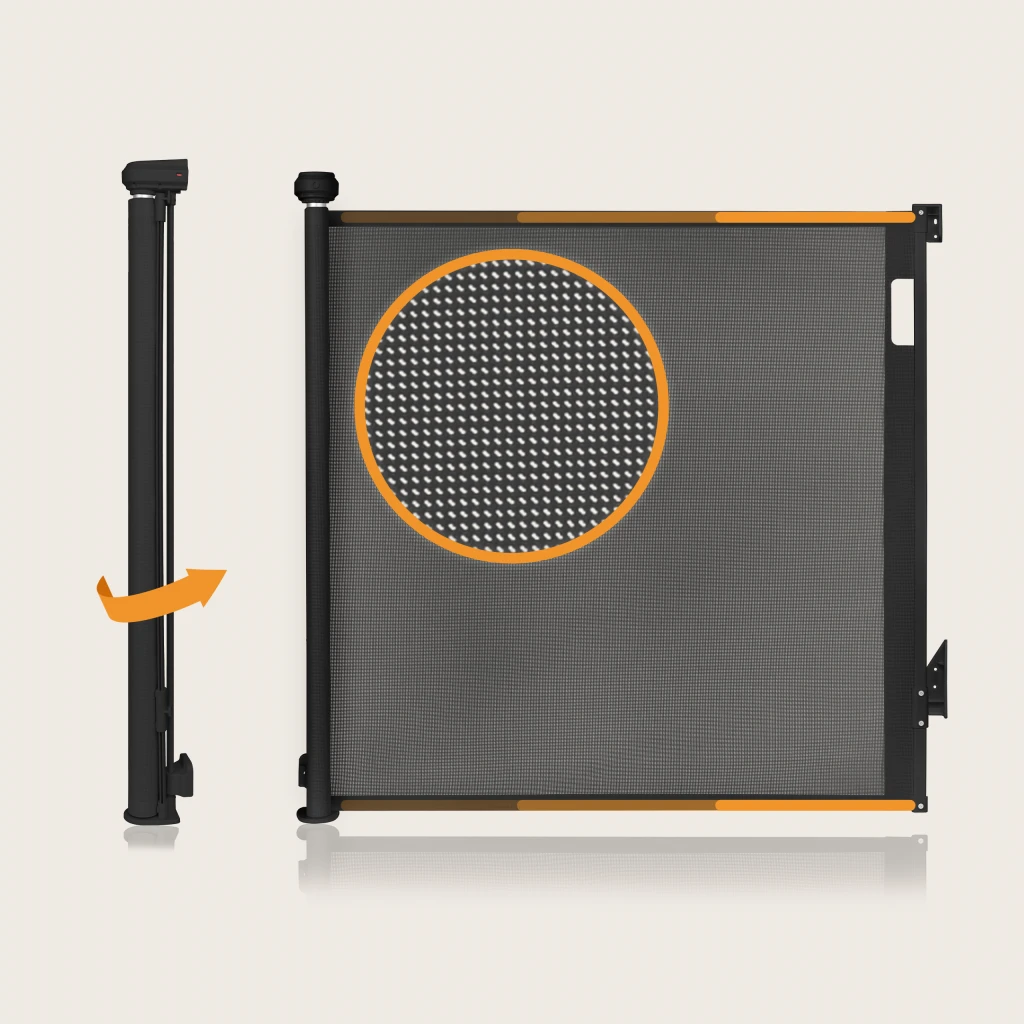 LIONELO THEA ZAŠTITA ZA VRATA/STUBIŠTA 140X80CM CRNA