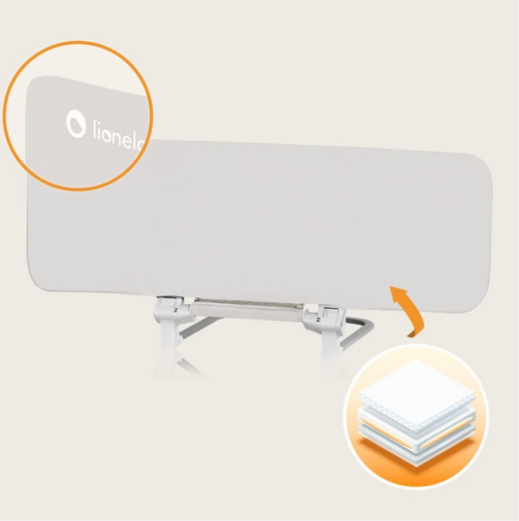 LIONELO LORA ZASTITNA OGRADA ZA KREVET BEŽ 105X45CM