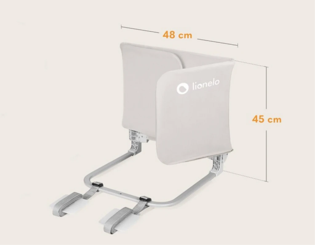 LIONELO LORA ZASTITNA OGRADA ZA KREVET BEŽ 105X45CM
