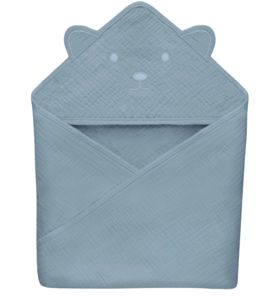 LIONELO RUČNIK OD MUSLINA S KAPULJAČOM GREY SKY