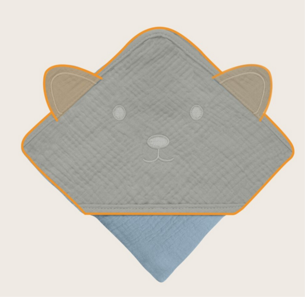 LIONELO RUČNIK OD MUSLINA S KAPULJAČOM GREY SKY