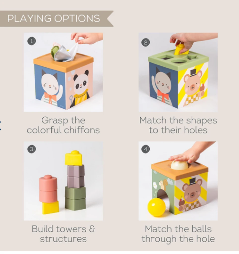 TAF TOYS KOCKA SORTER OBLIKA FOR.