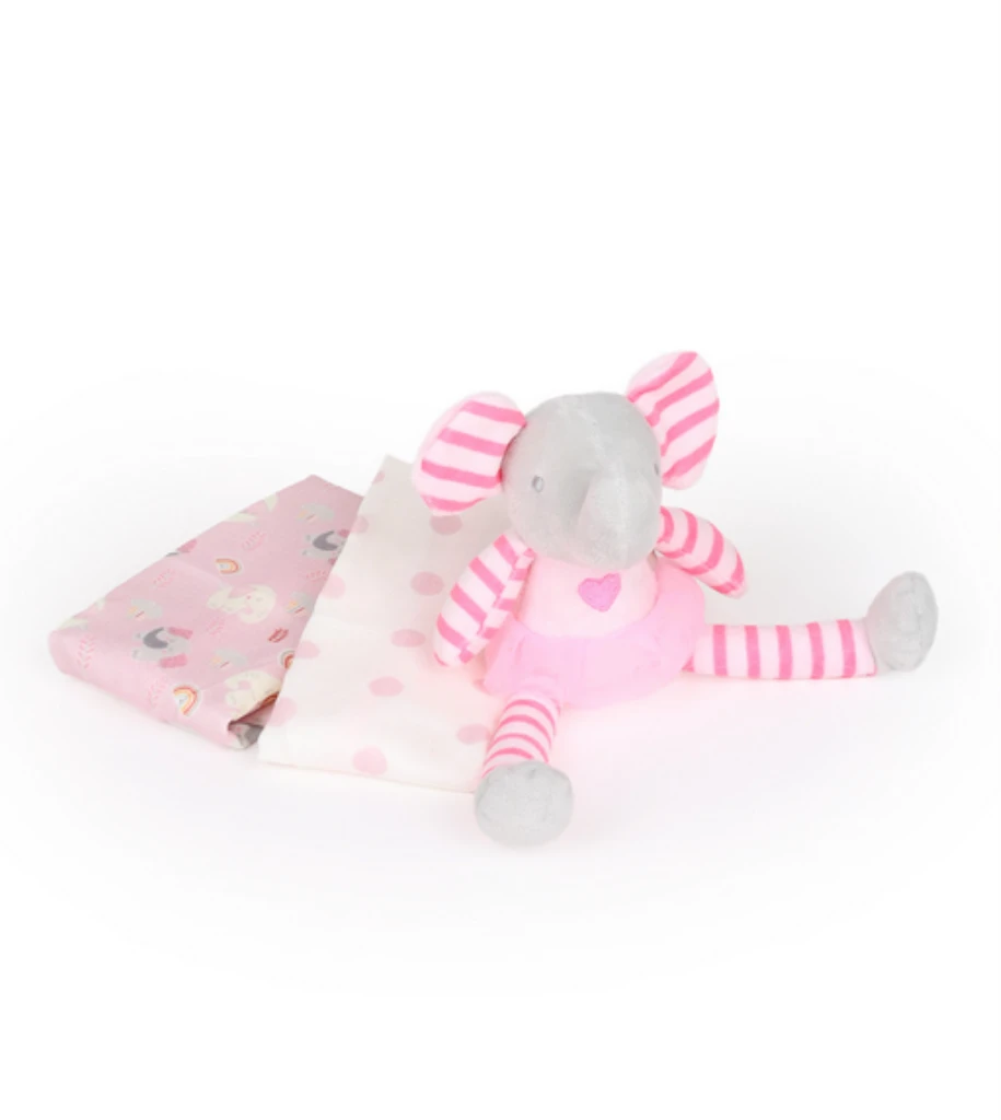 BEBI SET/PRVI OTISAK ROZI SLON FOR.