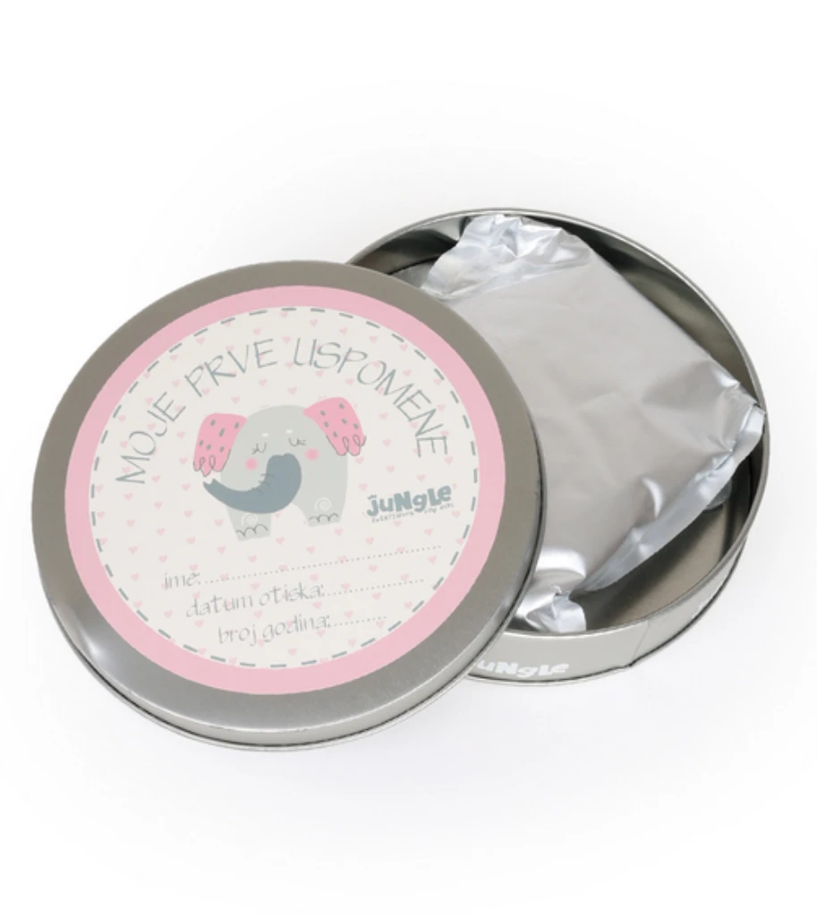 BEBI SET/PRVI OTISAK ROZI SLON FOR.