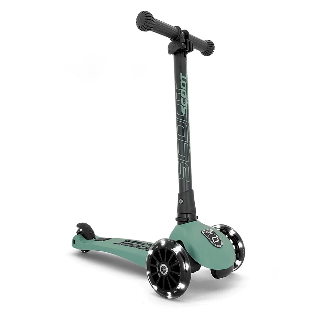 SCOOT AND RIDE HIGHWAYKICK 3 LED ROMOBIL, FOREST