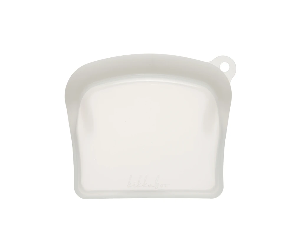 KIKKA BOO VREĆICA ZA HRANU PLATINASTA,SILIKONSKA