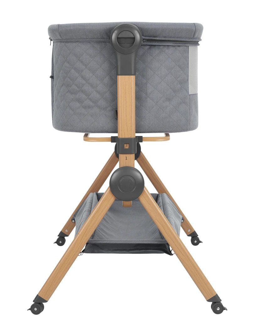 KIKKA BOO SLEAT ME 2U1 NOĆNI KREVETIĆ+HRANILICA,GREY