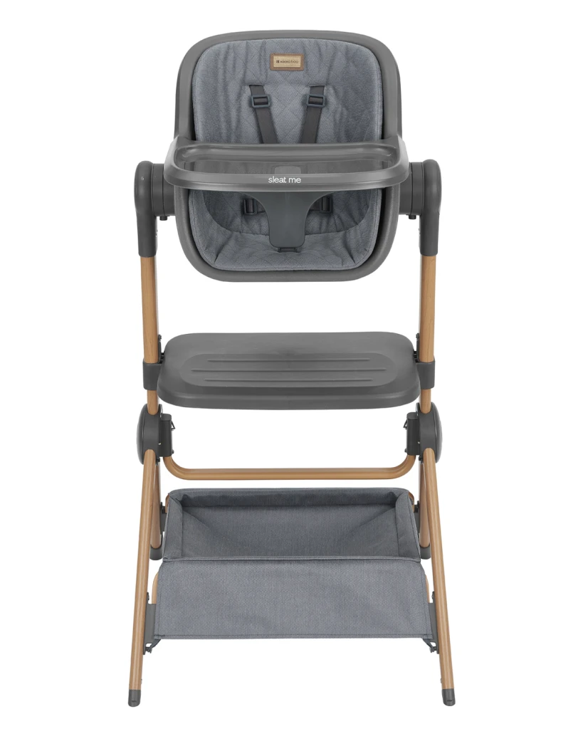 KIKKA BOO SLEAT ME 2U1 NOĆNI KREVETIĆ+HRANILICA,GREY