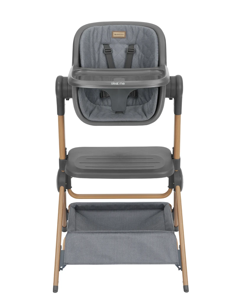 KIKKA BOO SLEAT ME 2U1 NOĆNI KREVETIĆ+HRANILICA,GREY