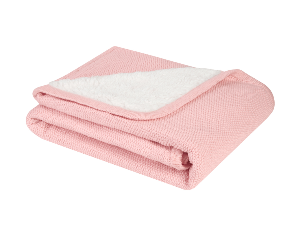 KIKKA BOO PLETENA DEKA OD SHERPA PAMUKA DREAM BIG PINK