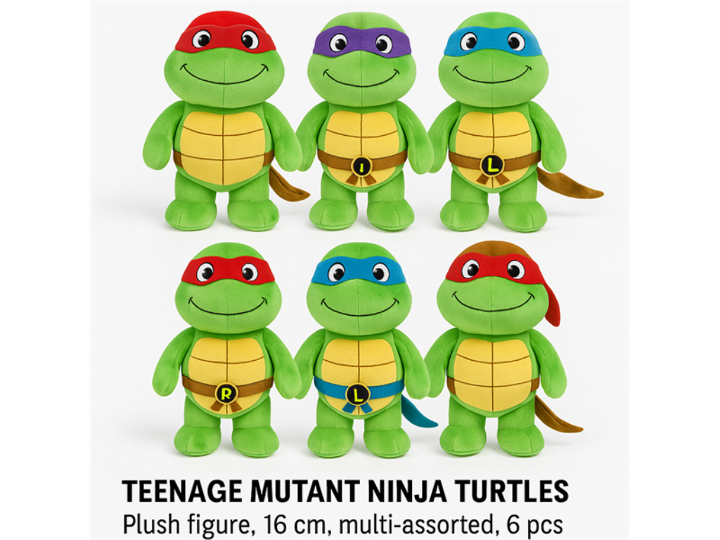 PLIŠANA NINJA KORNJAČA 16CM TŠ.