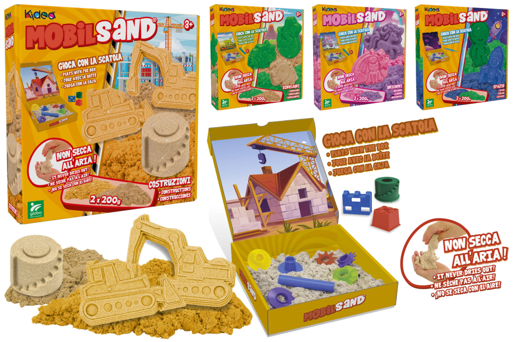 GLOBO ČAROBNI PIJESAK 2X200G SA PRIBOROM