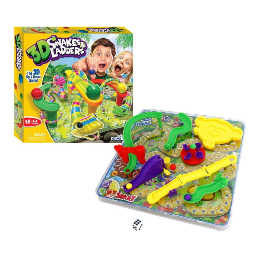 FUNVILLE DRUŠTVENA IGRA 3D SNAKES&LADDERS