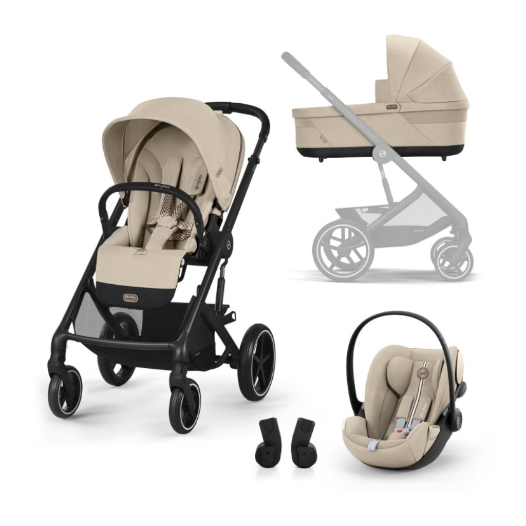 CYBEX KOLICA BALIOS S LUX BLK ALMOND BEIGE SET 3IN1