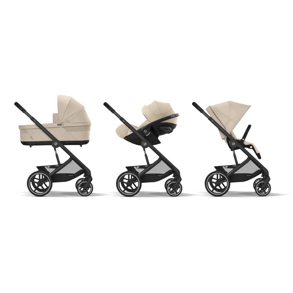 CYBEX KOLICA BALIOS S LUX BLK ALMOND BEIGE SET 3IN1, ONE BOX