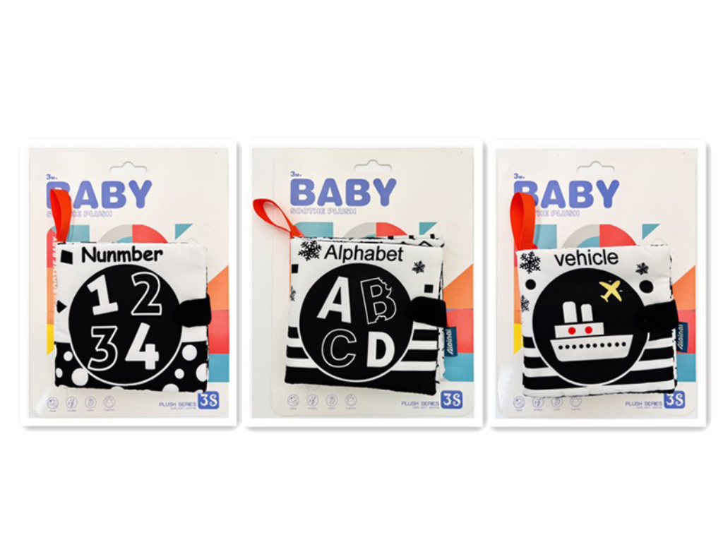 FUNTOY IGRAČKA PLIŠANA CRNO-BIJELO KNJIGA