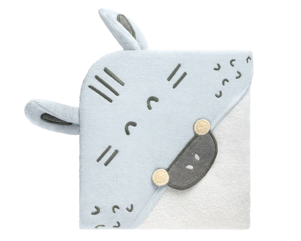 KIKKA BOO RUČNIK S KAPULJAČOM 90/90CM STRIPY FRIENDS