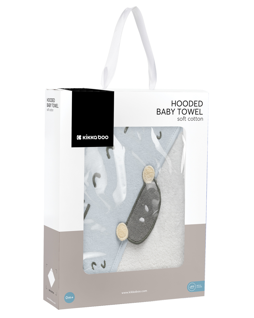 KIKKA BOO RUČNIK S KAPULJAČOM 90/90CM STRIPY FRIENDS