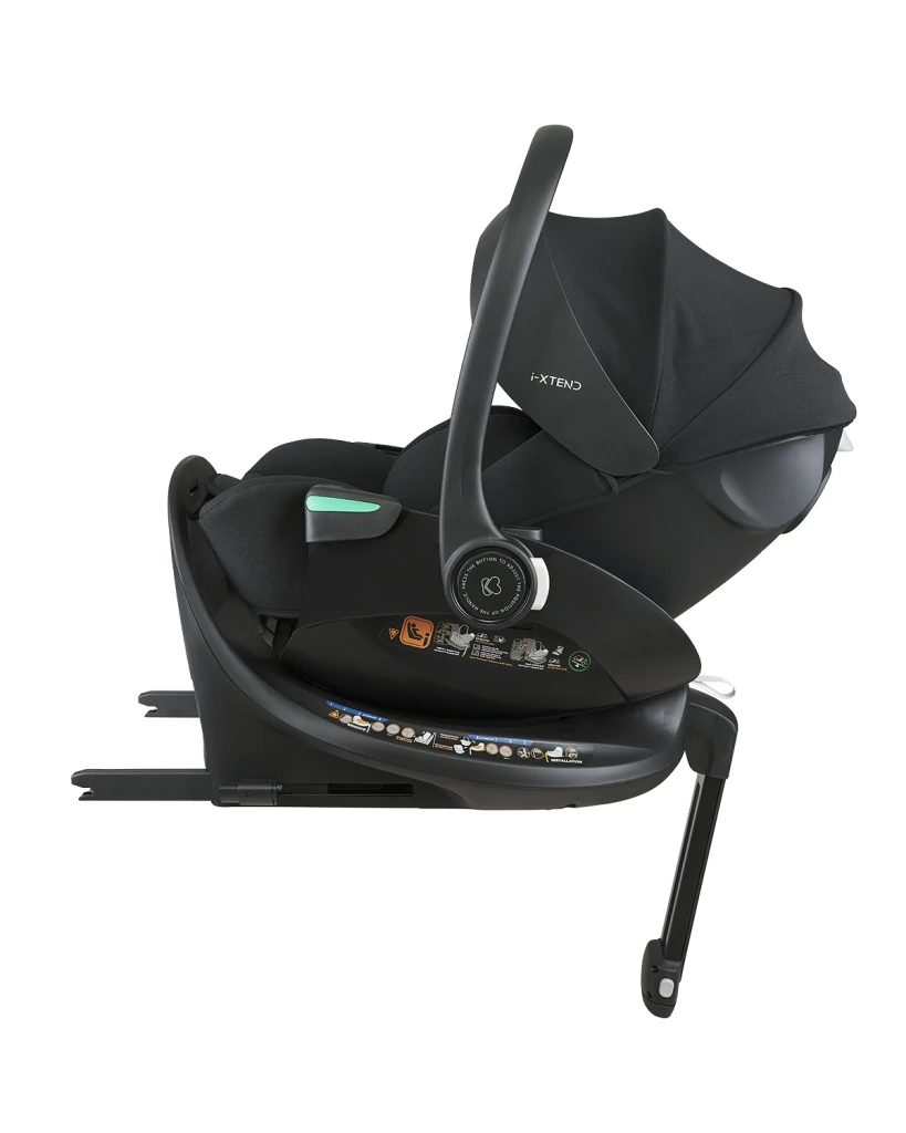 KIKKA BOO AUTOSJEDALICA 40-87CM I-XTEND I-SIZE BLACK