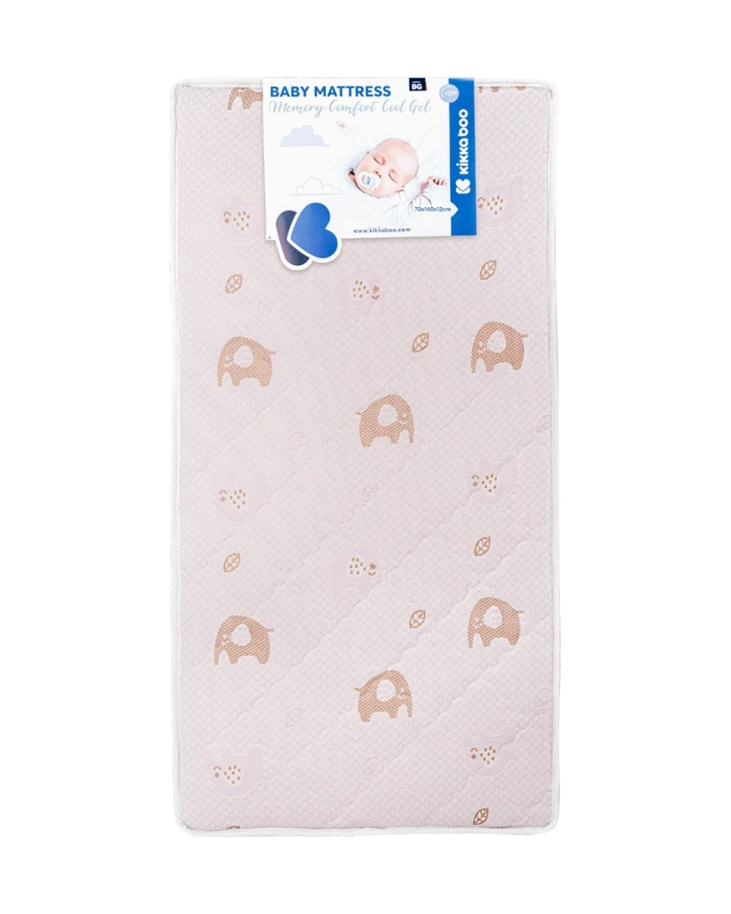 KIKKA BOO MADRAC MEMORY COMFORT COOL GEL 70X140X12CM,ELEPH.P